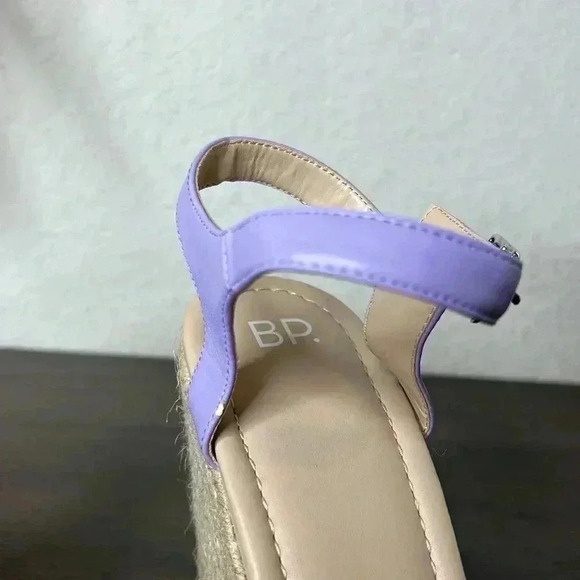 NEW BP Goldie Braided Wedge Sandal  Purple Size 9.5M - Picture 11 of 12